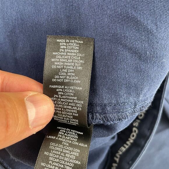 RHONE Everyday Twill 5-Pocket Pants Men 32x32 Navy Blue Slim Straight Fit - Picture 15 of 15